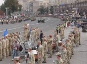В Киеве проходит репетиция парада ко Дню Независимости (Видео)