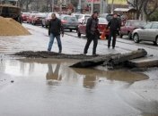 В Одессе появилось еще одно море после прорыва водопровода  