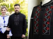 Владимир Зеленский в черной вышиванке