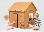 Как сделать домик из картонной коробки: мастер-класс с фото