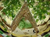 Печеночный торт с морковью и луком из печени получается очень нежный