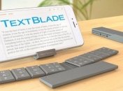 TextBlade - портативная клавиатура для мобильных устройств (Видео)