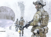 Военные зимой