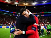 Криштиану Роналду во время игры со Словенией