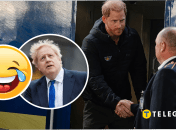 Борис Джонсон и принц Гарри (слева направо)