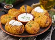 Рецепт запеченного картофеля-гармошки