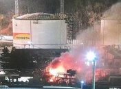 Горіло зовсім поруч із резервуаром