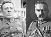 Симон Петлюра (фото неизвестного автора, 1925 год) и Юзеф Пилсудский (фото после 1920 года)