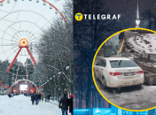 Лодка рядом с автомобилем в Харькове