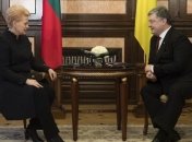 Грибаускайте в Киеве встретилась с Порошенко 