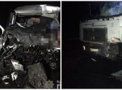 В аварии грузовик практически не пострадал