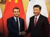 Еммануель Макрон на зустрічі із Сі Цзіньпіном