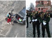 Российский военный с БМП расстрелял машину с гражданскими