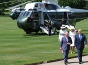 Елизавета II встретила Трампа в Букингемском дворце