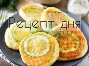 Рецепт дня: Оладьи на кефире, с припёком из кабачков