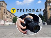 Лелеку помітили у центрі Запоріжжя