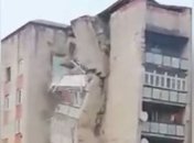 На севере Молдовы обрушилась часть 9-ти этажного жилого дома (Видео)