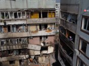 Зруйнована багатоповерхівка у Запоріжжі