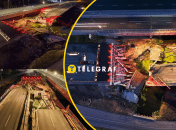 Інсталяція на місці зруйнованого мосту в Ірпені