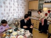 Чаепитие в советской семье