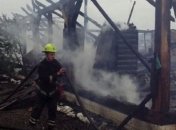 На Закарпатье горела база отдыха 