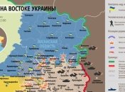 Карта АТО на востоке Украины (22 января)