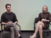 Волонтер Дана Яровая на круглом столе в Одессе