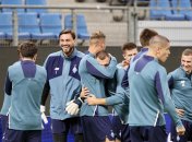 Динамо на тренировке