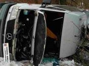 В Тернопольской обл. перевернулся автобус с пассажирами