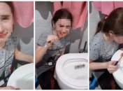 Россиянка заставила дочь чистить зубы в унитазе