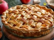 Яблучний пиріг просто та швидко готується (зображення створено за допомогою ШІ)