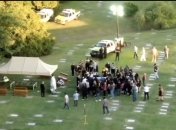 Похороны Марадоны сняли с воздуха на видео