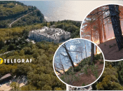 Пожар возле дворца Путина