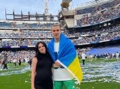 Андрей Лунин с женой Анастасией