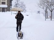 Большую часть Испании замело снегом