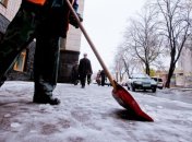 В Киеве уже убирают снег 