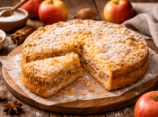 Насыпной яблочный пирог