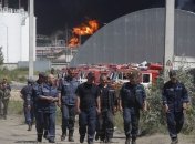 В ГСЧС доложили о загрязнении воздуха в результате пожара на нефтебазе