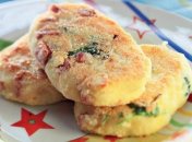 Биточки картофельные с ветчиной