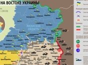 Карта АТО на востоке Украины (8 января)