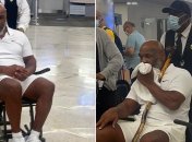 Майк Тайсон на інвалідному візку