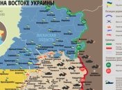 Карта АТО на востоке Украины (15 июня)