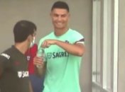 Роналду подшутил над партнером (видео)