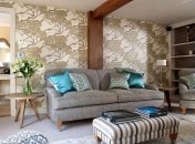 Самые лучшие идеи обоев для гостиной (Фото)