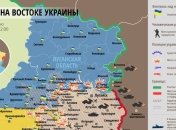 Карта АТО на востоке Украины (16 января)