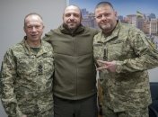 На фото Сырский, Умеров и Залужный