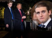 Дональд Трамп и его сын Бэррон