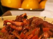 Тушеный осьминог