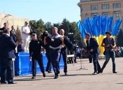 Как Яценюк и Фацевич спасали девушку-копа в Харькове (Видео)