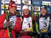 Биатлон. Юлия Джима заняла третье место в стартовой гонке сезона